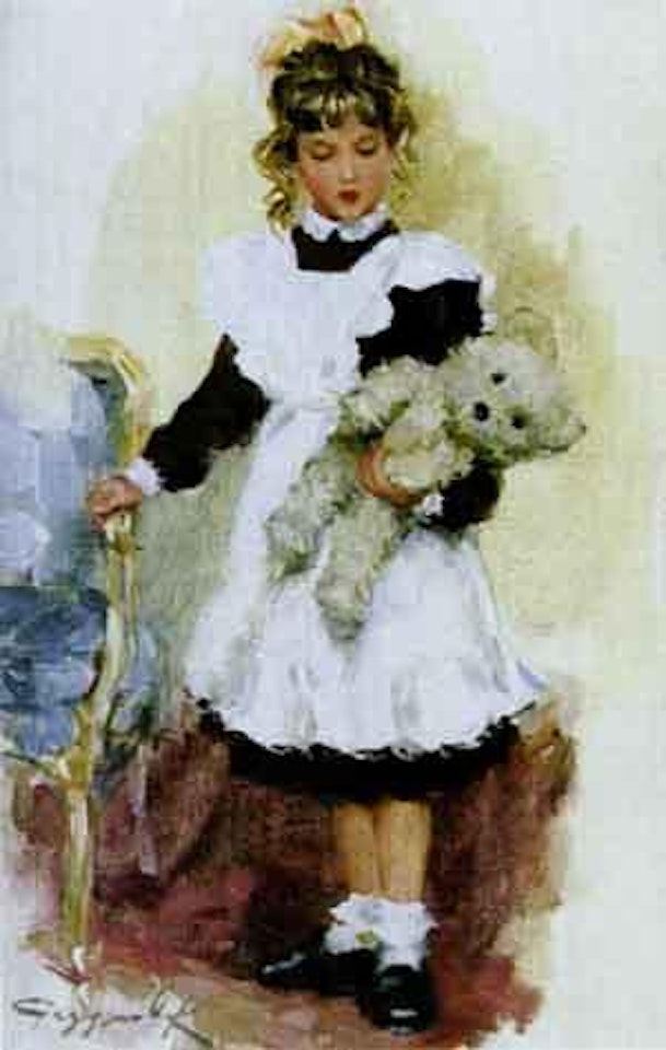 Posing with teddy by Constantin Razoumov