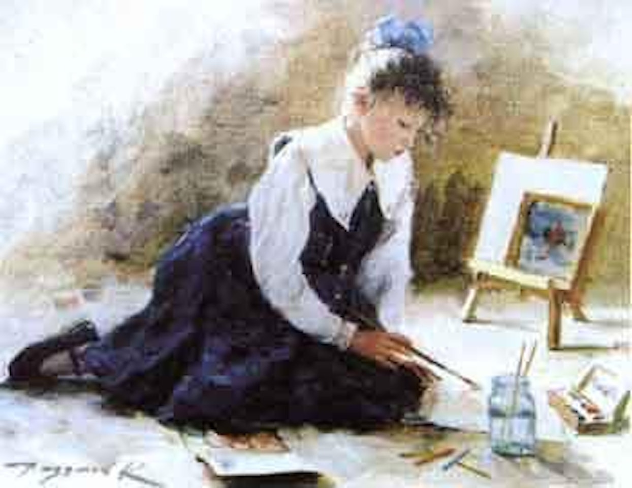 Watercolouring by Constantin Razoumov