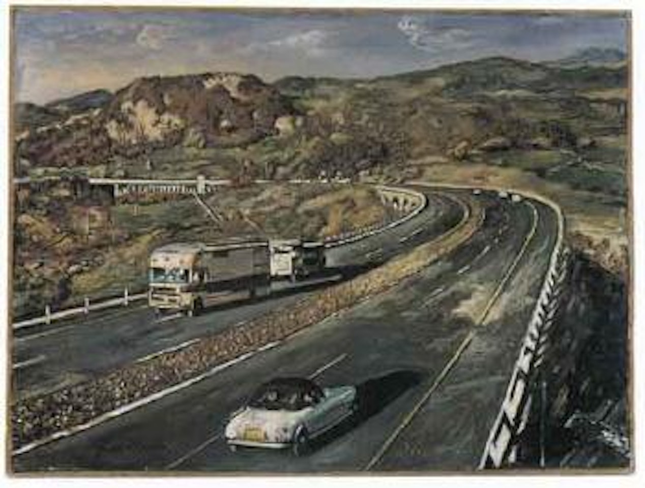 Autostrada del Sole by Giorgio de Chirico
