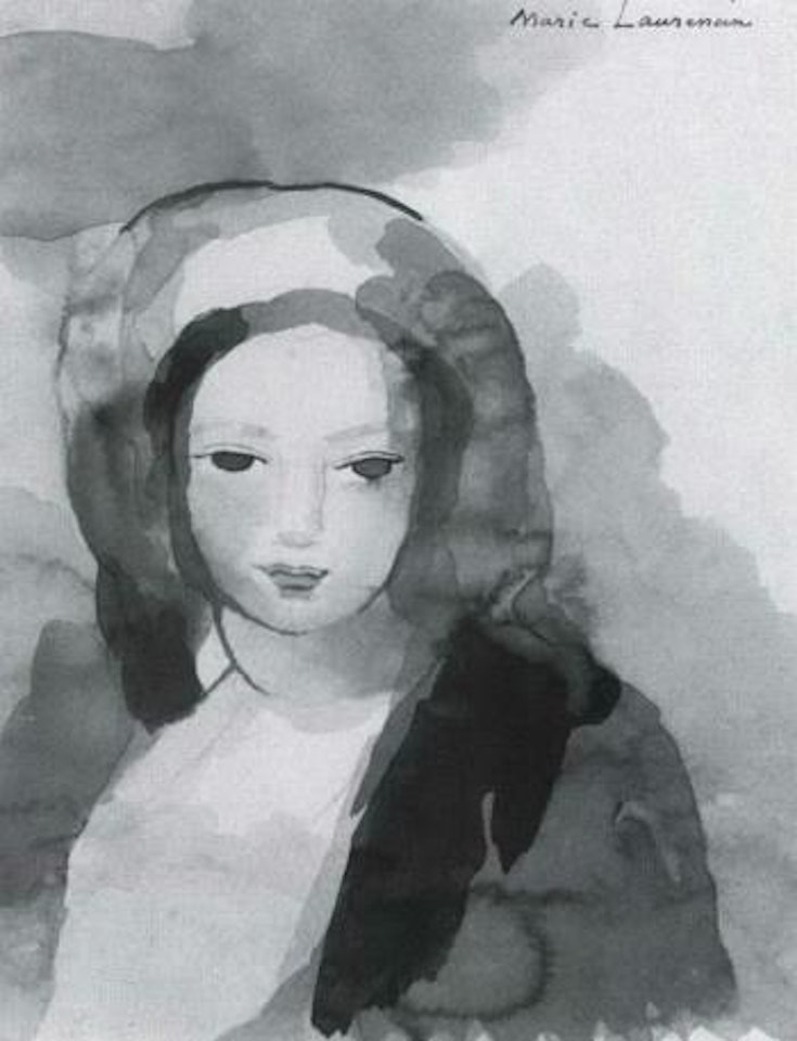 Portrait of a young girl by Marie Laurencin