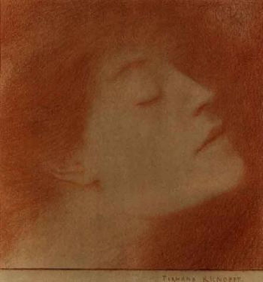 Tete le femme by Fernand Khnopff