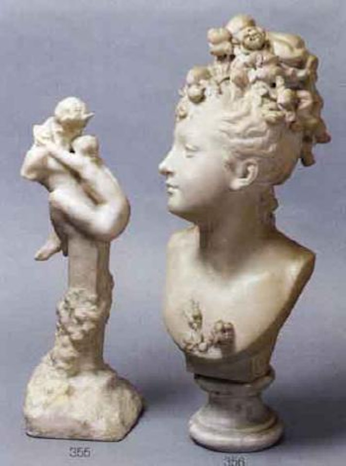 Printemps, buste de jeune fille by Albert-Ernest Carrier-Belleuse