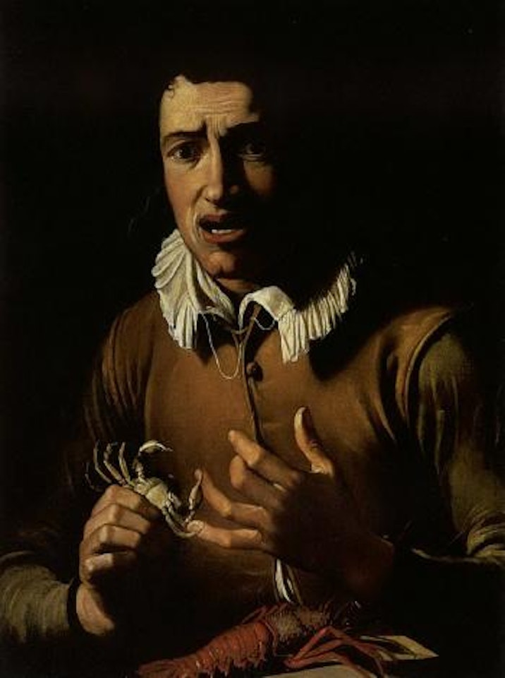 Boy bitten by crab, allegory of Touch by Caravaggio