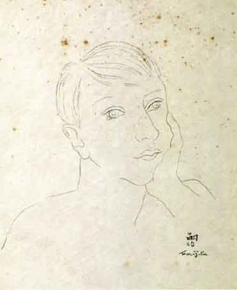 Portrait de Yuki by Leonard Tsuguharu Foujita
