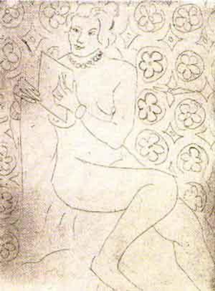 Figure lisant by Henri Matisse