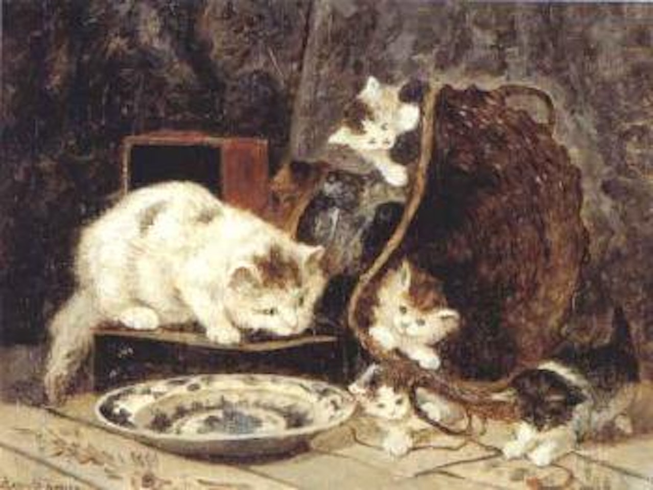 Chatons jouant by Henriette Ronner-Knip