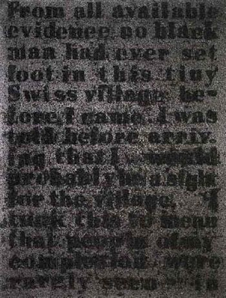 Untitled - study for stranger in the village series by Glenn Ligon