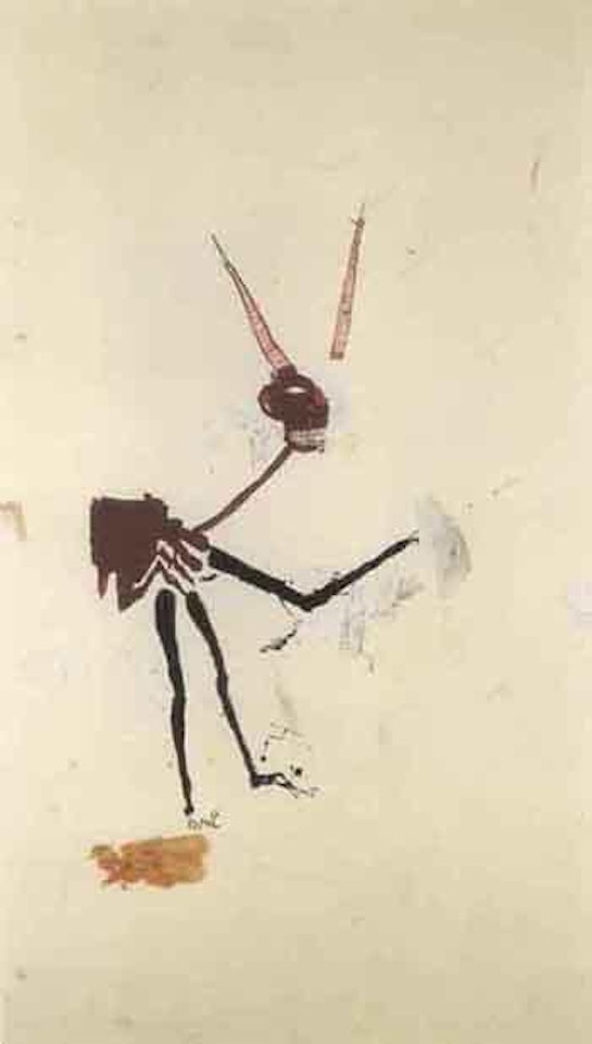 Gin soaked critic by Jean-Michel Basquiat