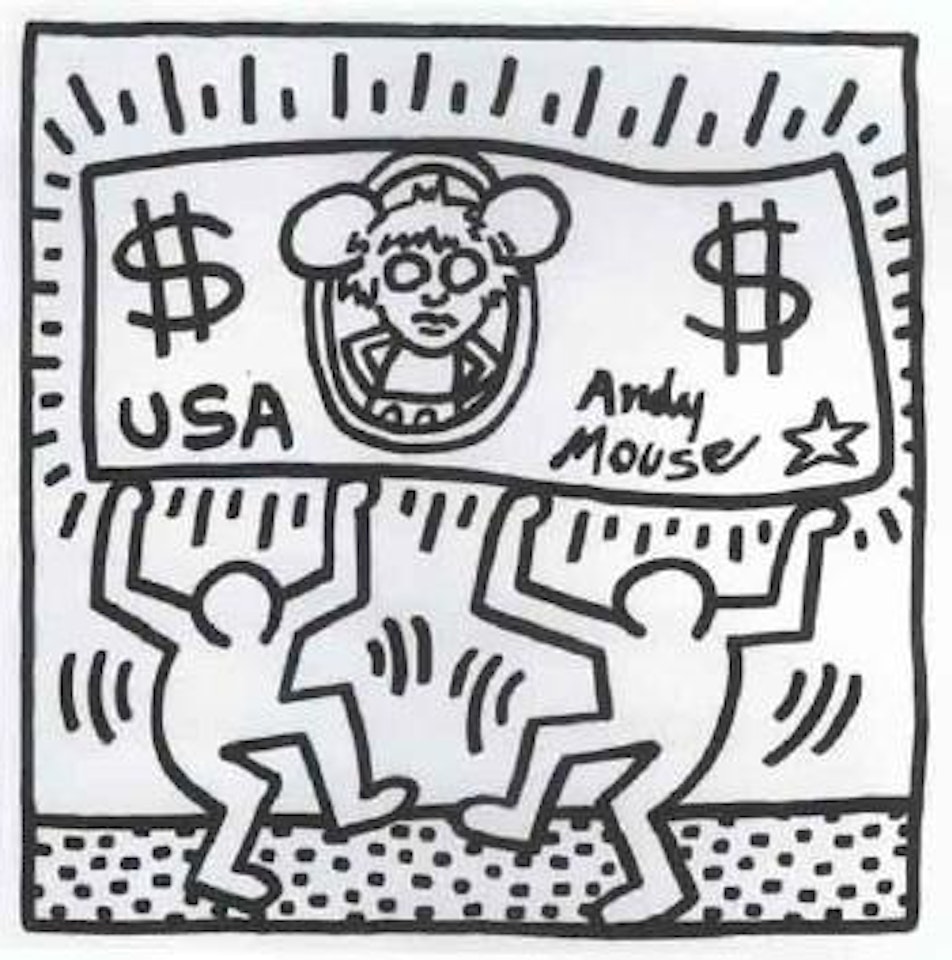 Andy Mouse by Keith Haring