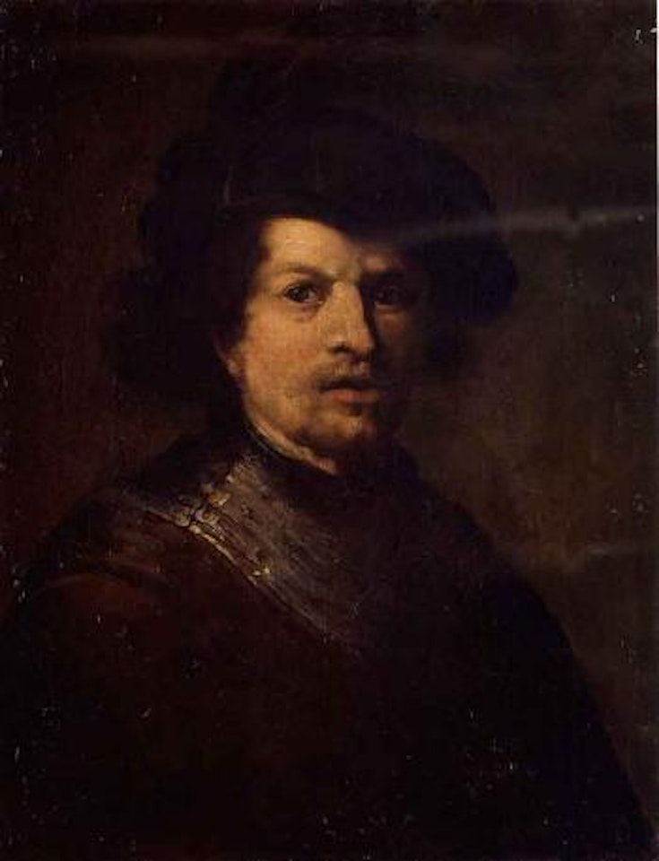 Portrait of gentleman by Attributed to Rembrandt Harmensz van Rijn