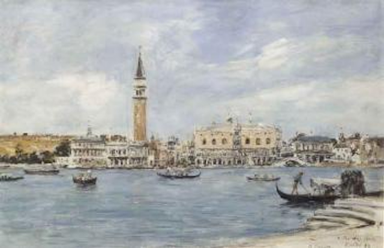 Venise, le Campanile, le Palais Ducale et la Piazzetta by Eugène Boudin