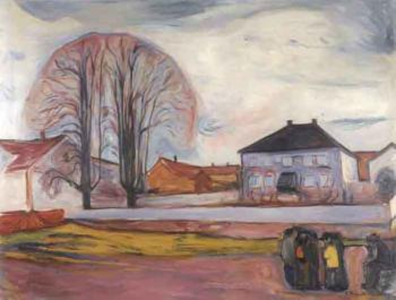 Haus in Aasgaardstrand by Edvard Munch
