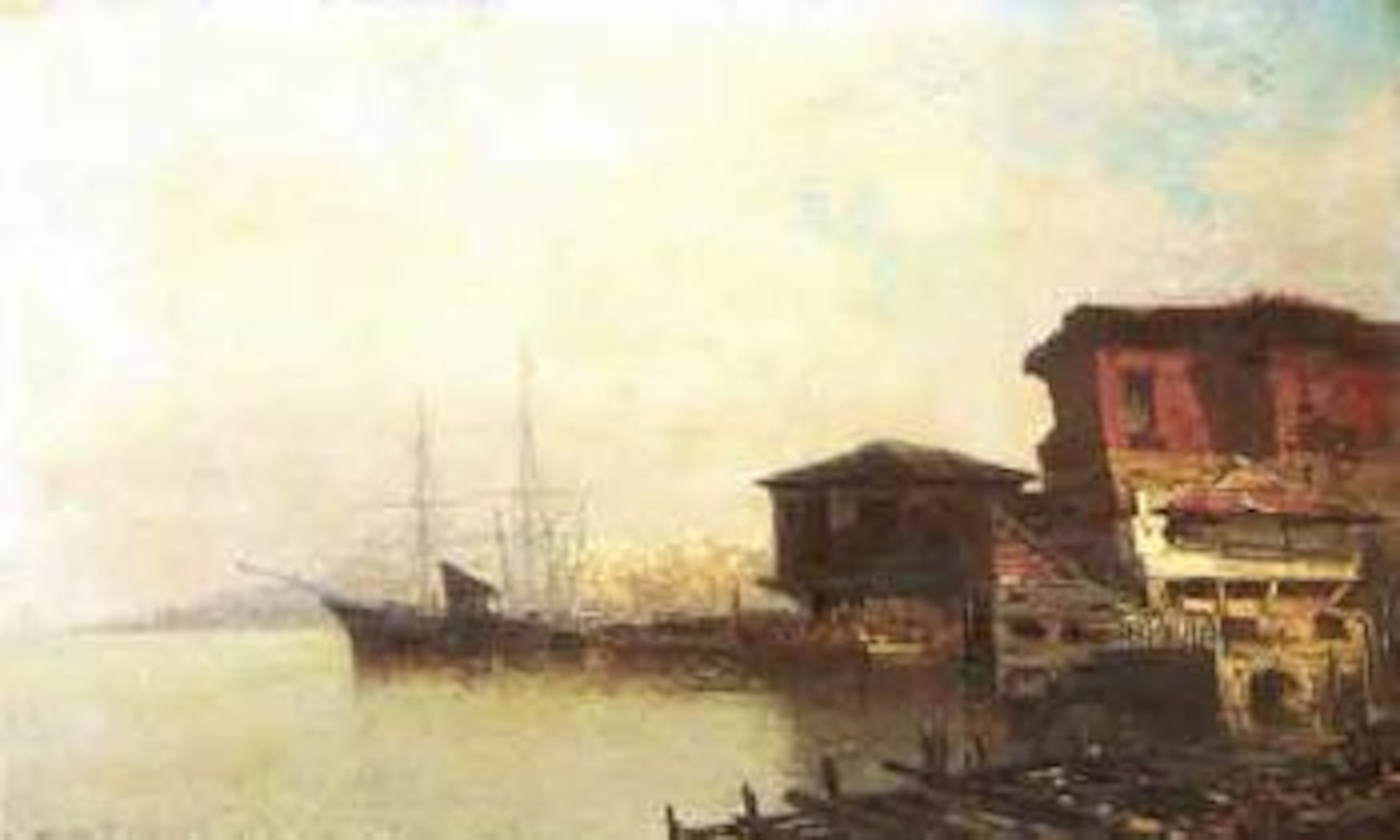 Port de peche en Turquie by Jean Baptiste Henri Durand-Brager