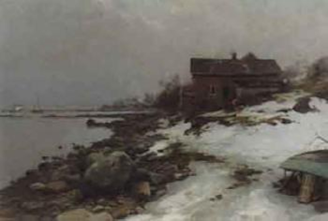 Winter landscape from Aasgaardstrand by Even Ulving