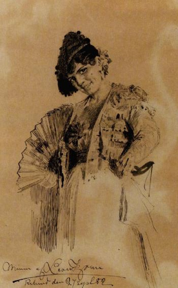 Spanish lady wearing bull fighter's jacket by Anders Zorn