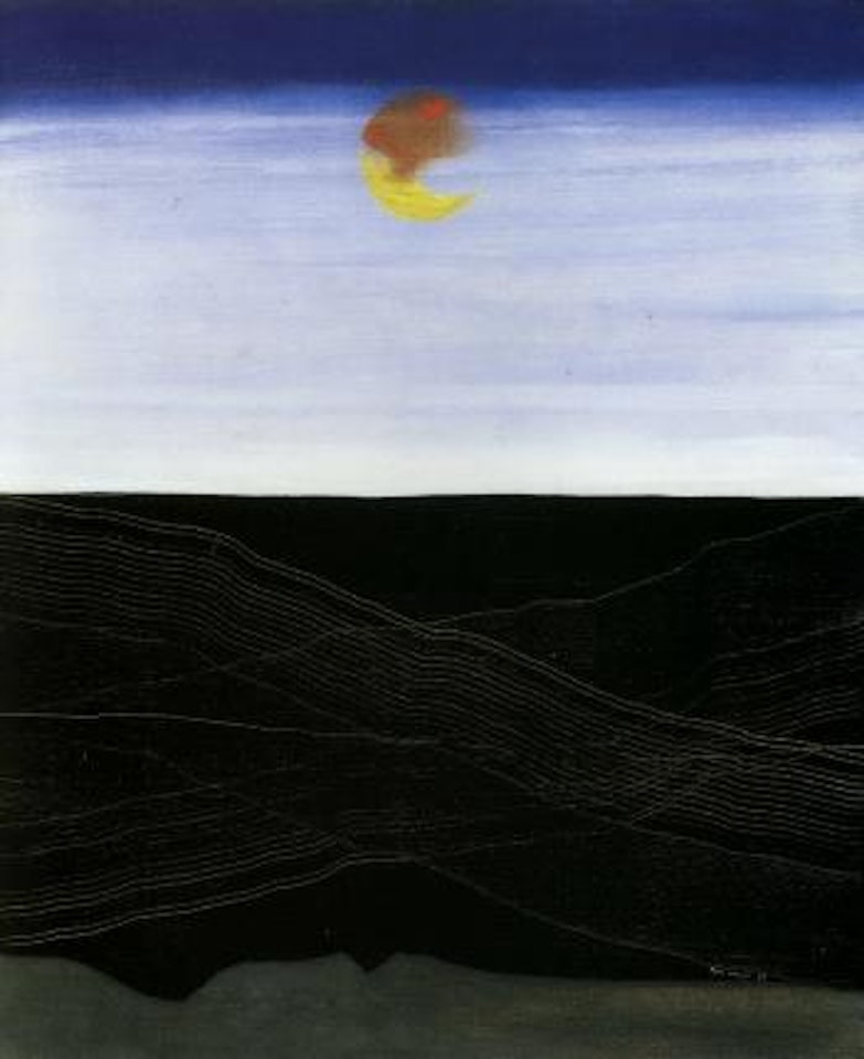 Mer et soleil, lignes de navigation by Max Ernst