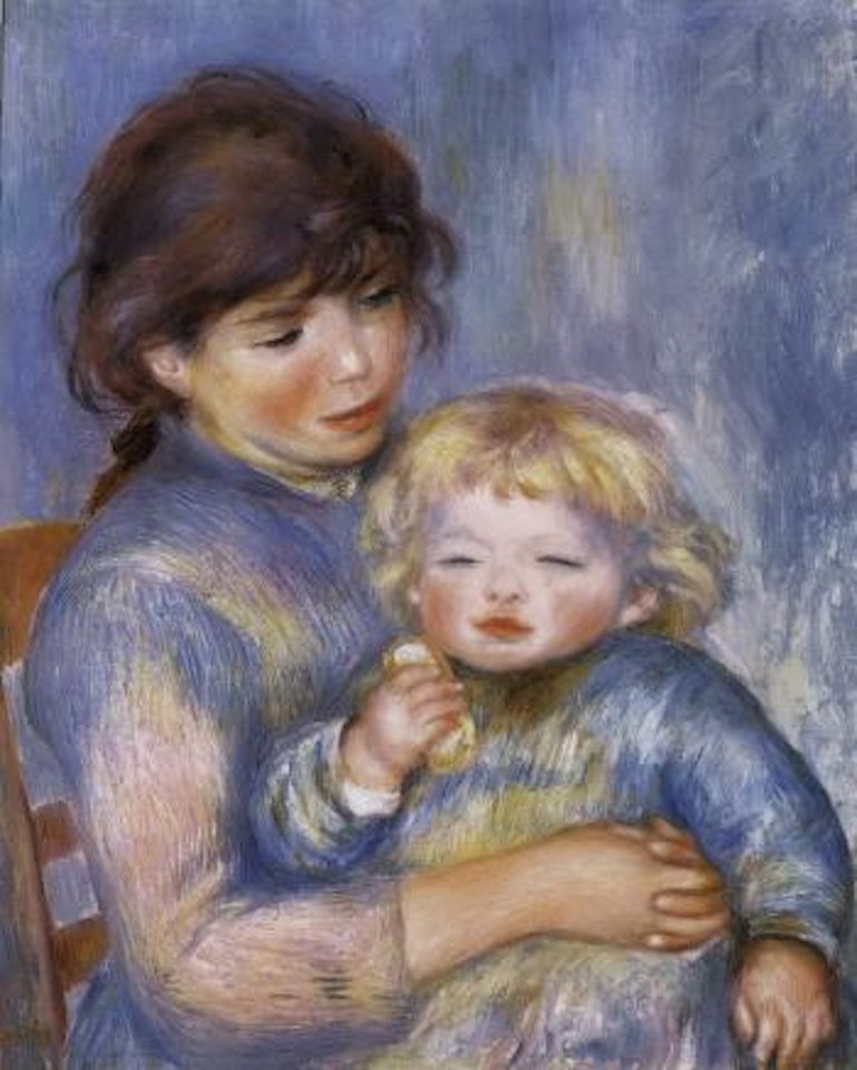 Maternite, enfant au biscuit by Pierre-Auguste Renoir
