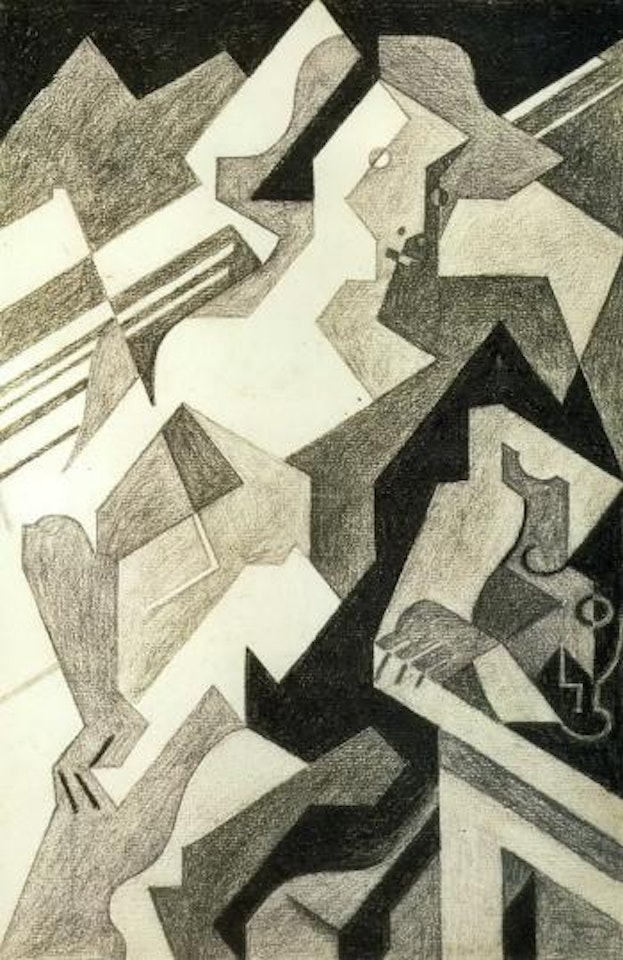 Arlequin attable by Juan Gris