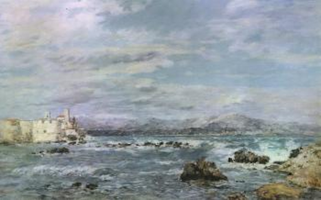 Coup de mistral a Antibes by Eugène Boudin