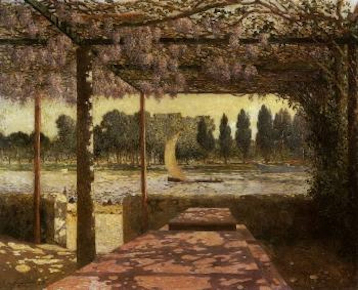 Treille en bord de riviere by Ferdinand du Puigaudeau