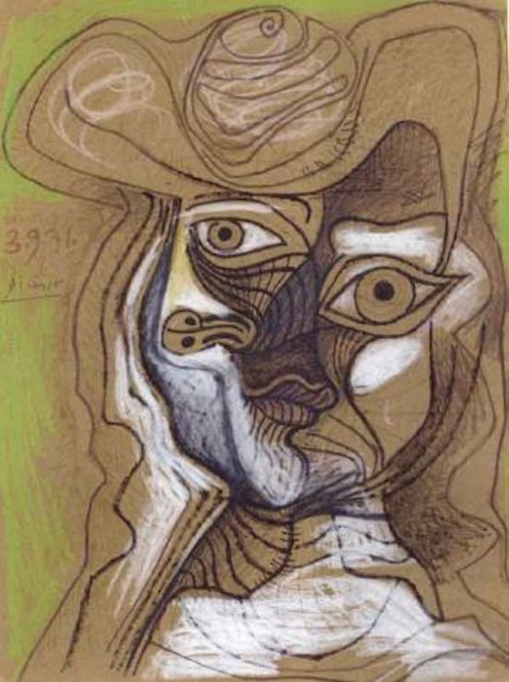 Tete au chapeau by Pablo Picasso