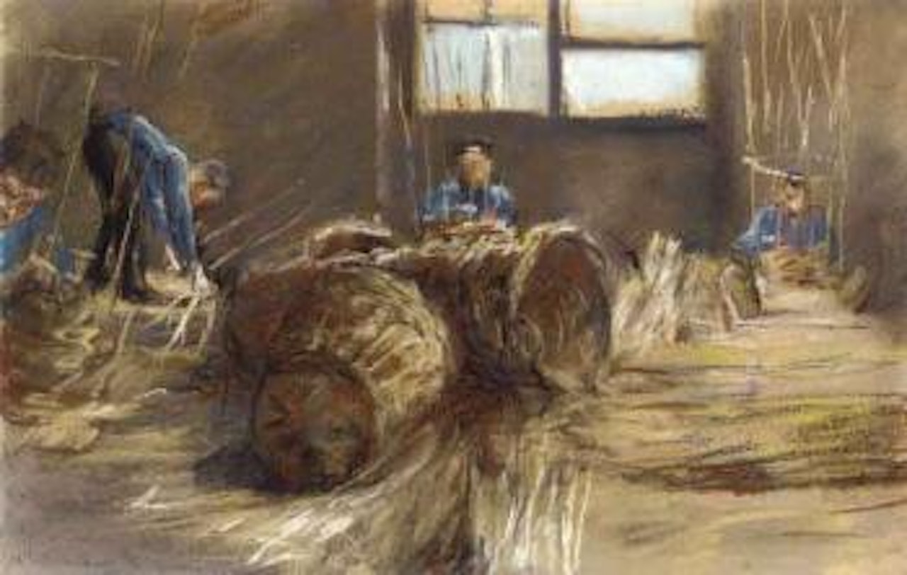 Making baskets by Max Liebermann