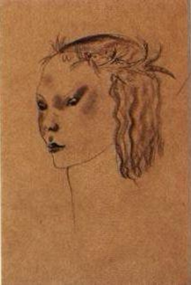 Woman's head by Marie Laurencin