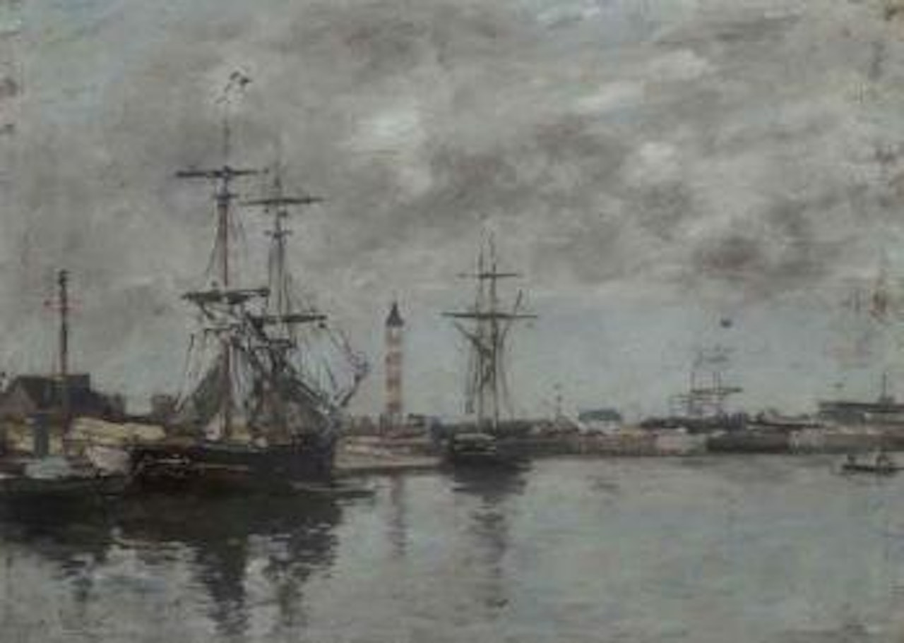 Bassin de Deauville by Eugène Boudin