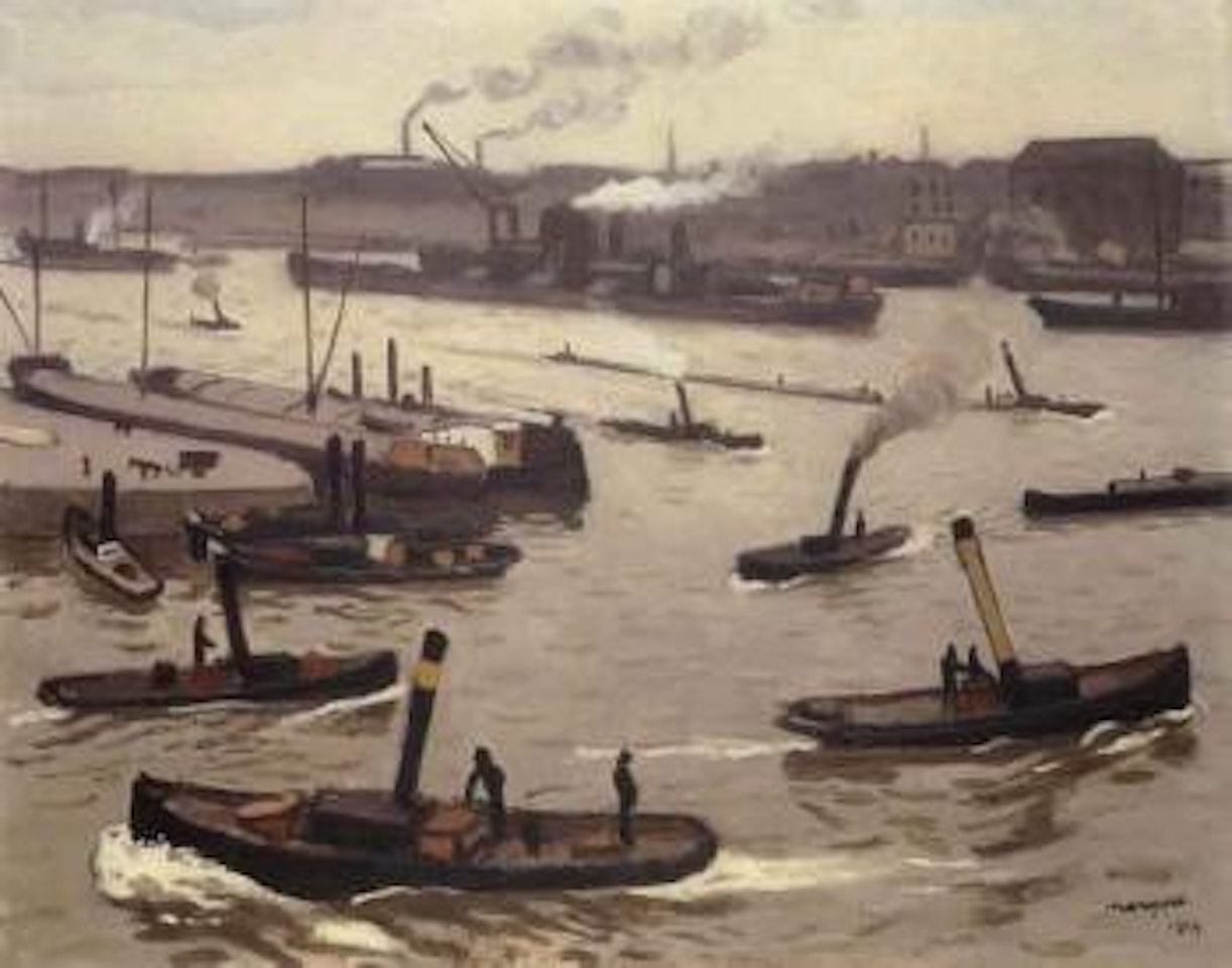 Le port de Rotterdam by Albert Marquet