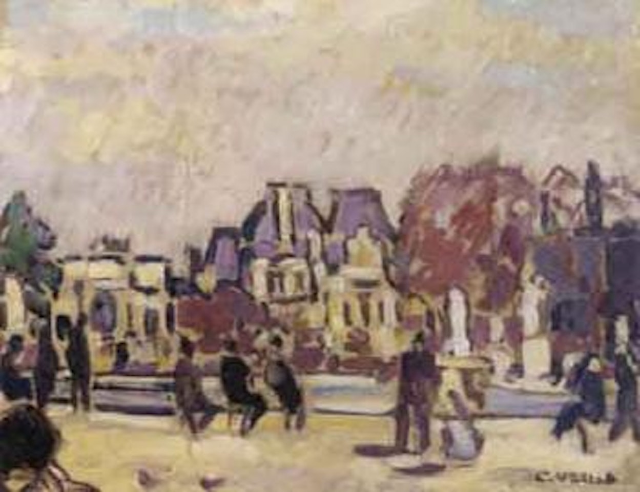 Le jardin des Tuileries by Louis Valtat