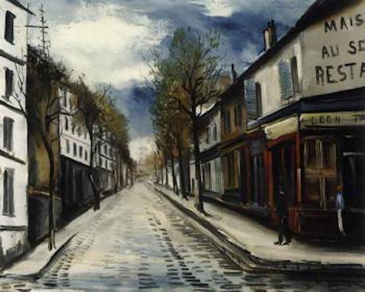 Rouen, le faubourg by Maurice de Vlaminck