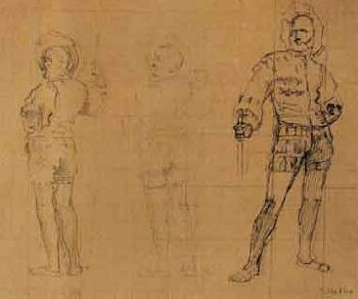 Sketch for nobleman by Ferdinand Hodler