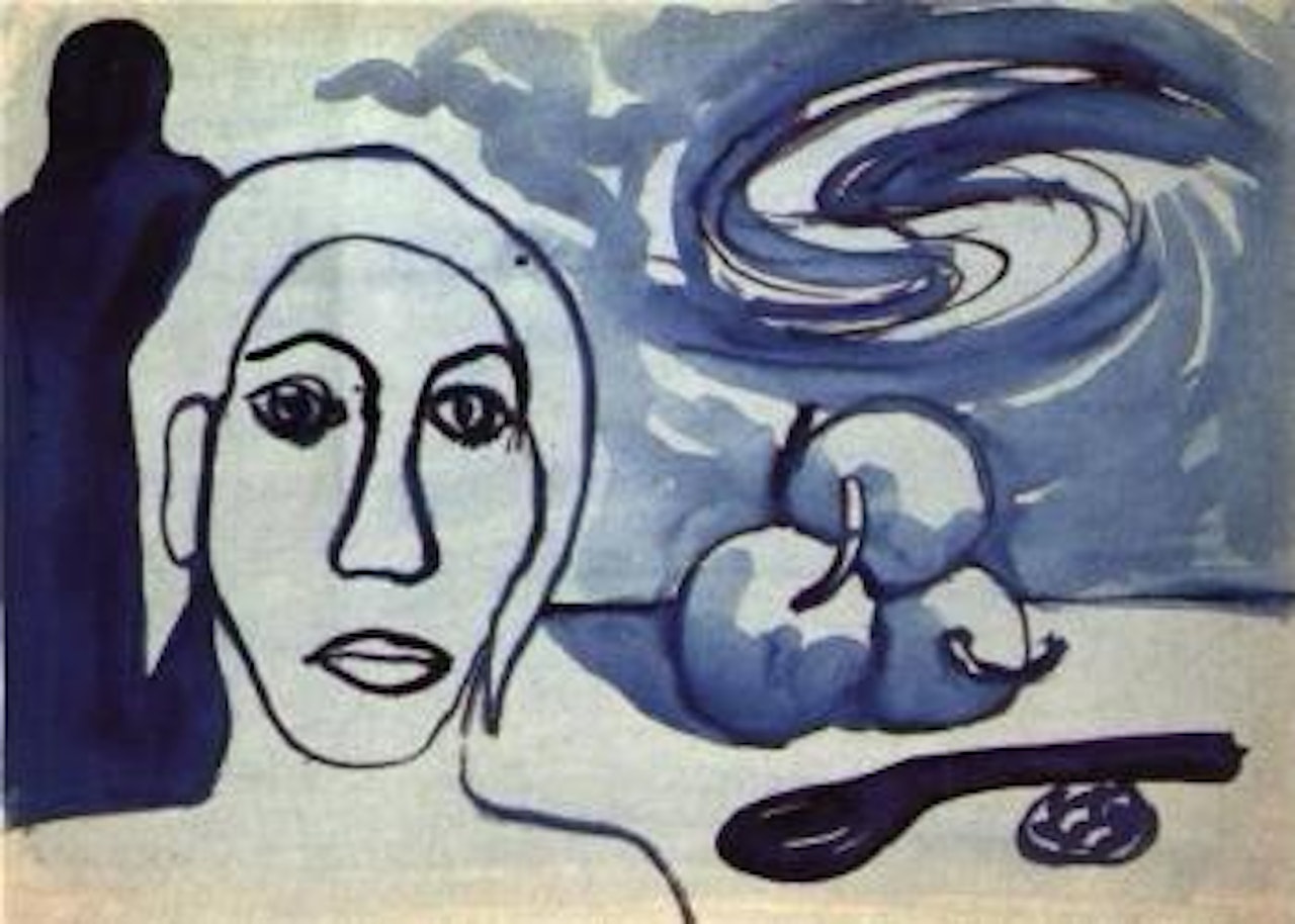 Study for Warsaw uprising or utopian computer by A.R. Penck