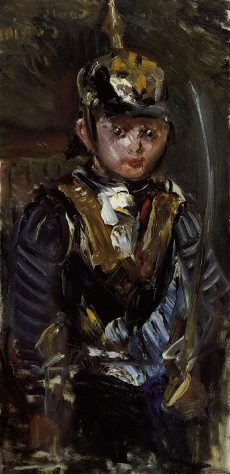 Thomas in uniform by Lovis Corinth