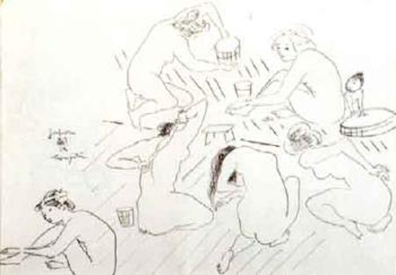 Bain japonais by Leonard Tsuguharu Foujita