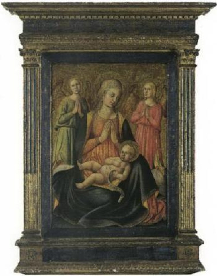 Mary with Christ Child and two angels by Italian School