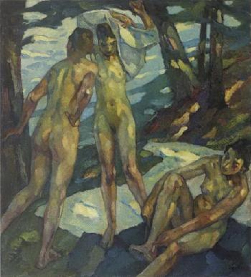 Bathers by Leo Putz
