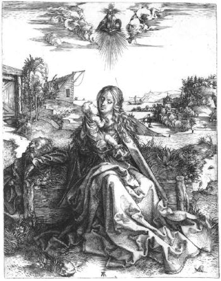 Holy family with locust by Albrecht Dürer