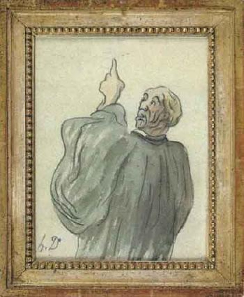 Pleading lawyer by Honoré Daumier