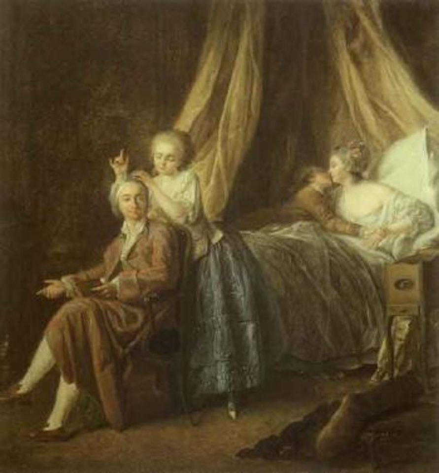 Scene de boudoir by Jean-Honoré Fragonard