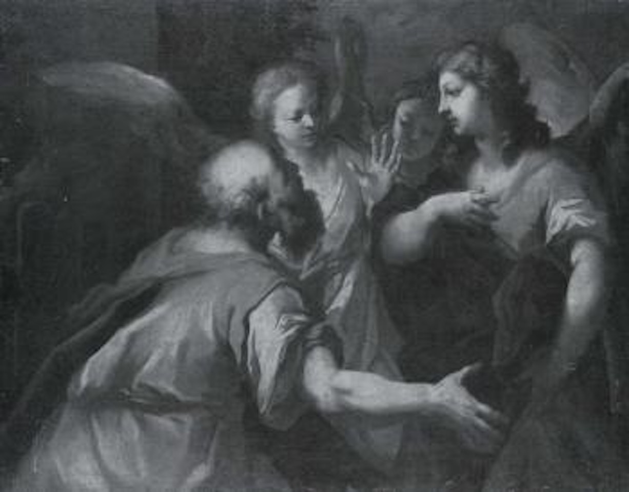 Abraham and the Three Angels by Venetian School