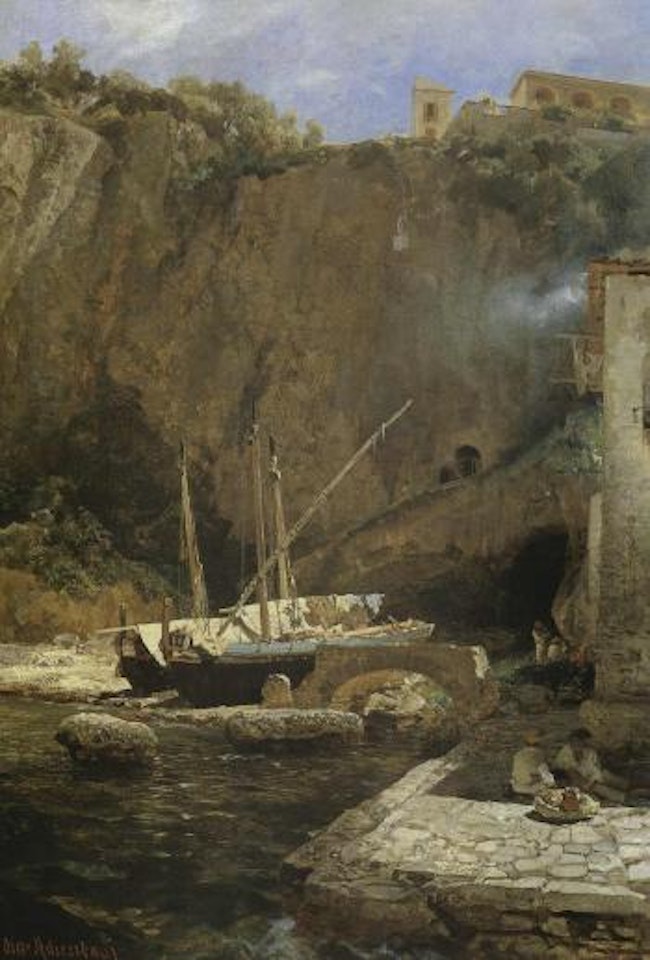 Hotel Rispoli near Sorrento by Oswald Achenbach