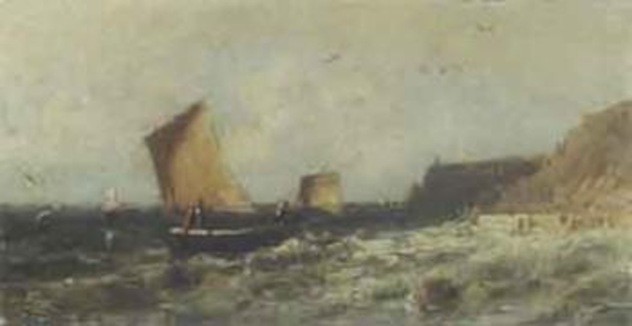 Choppy sea by Carl Spitzweg