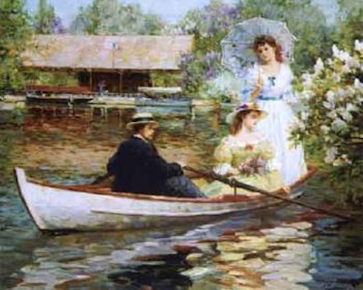 Row on the pond by Constantin Razoumov