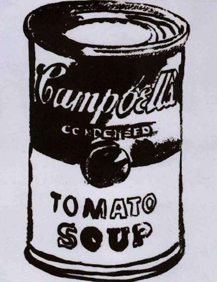 Campbell's soup can - tomato soup by Andy Warhol