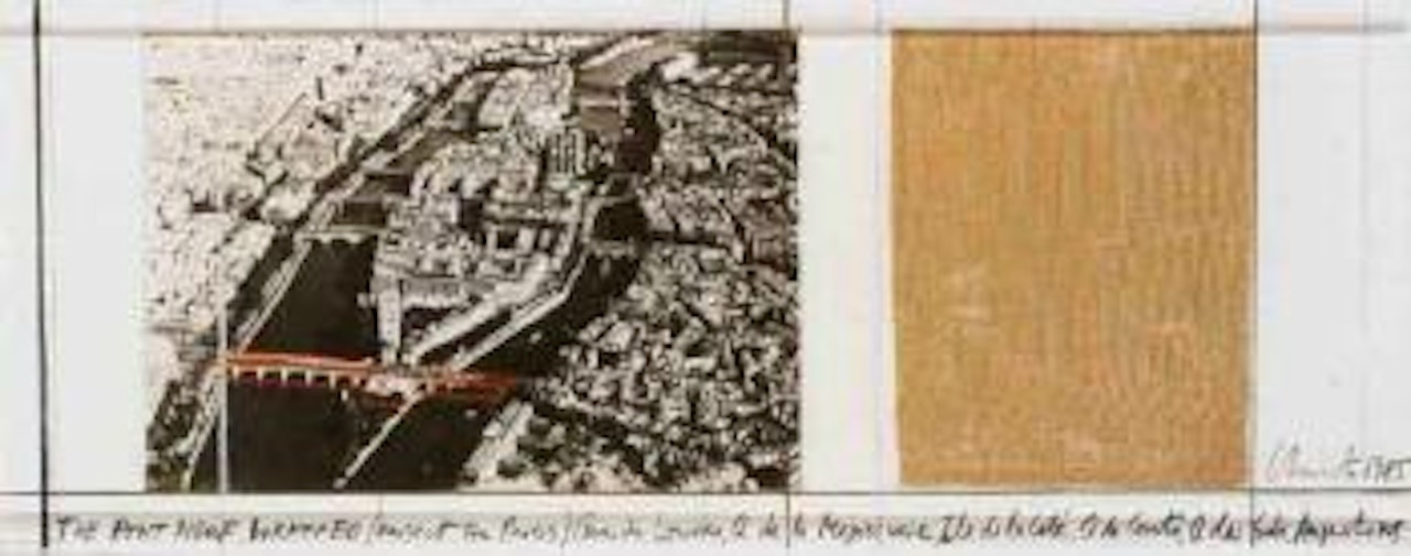 Pont neuf wrapped - project for Paris by Christo