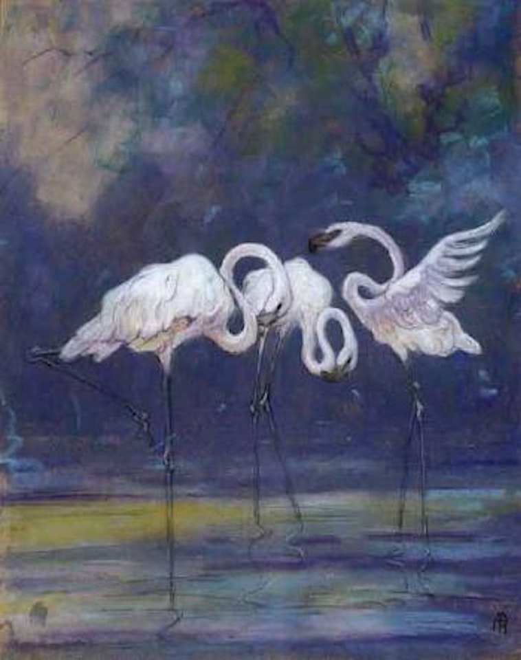 Flamingo's by Piet Mondrian
