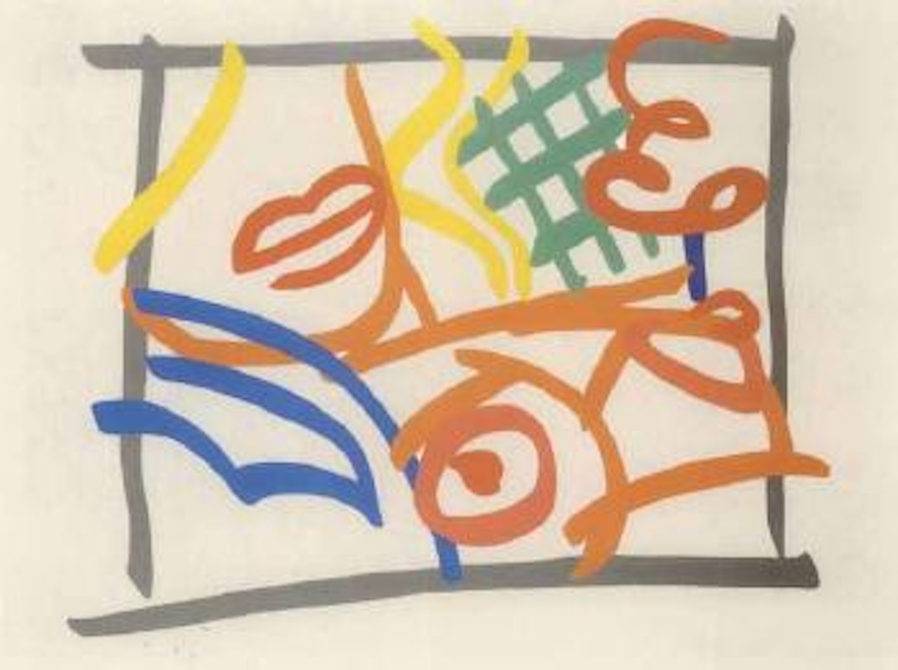 Bedroom blonde with green wallpaper by Tom Wesselmann