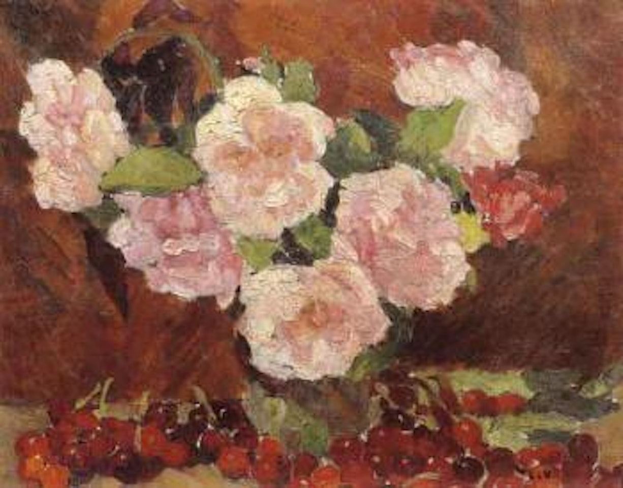 Pivoines roses et cerises by Louis Valtat