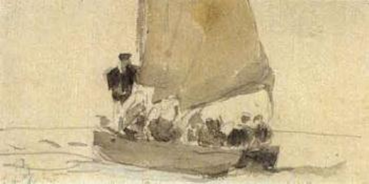 Etude de voilier by Eugène Boudin